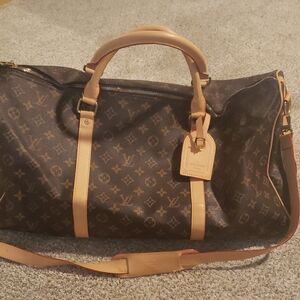 Louis Vuitton Brown Monogram Duffel Bag